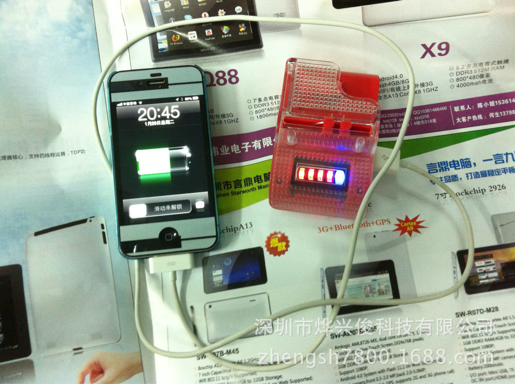 【三星小米HTC通用实足1.5A带灯手机平板充
