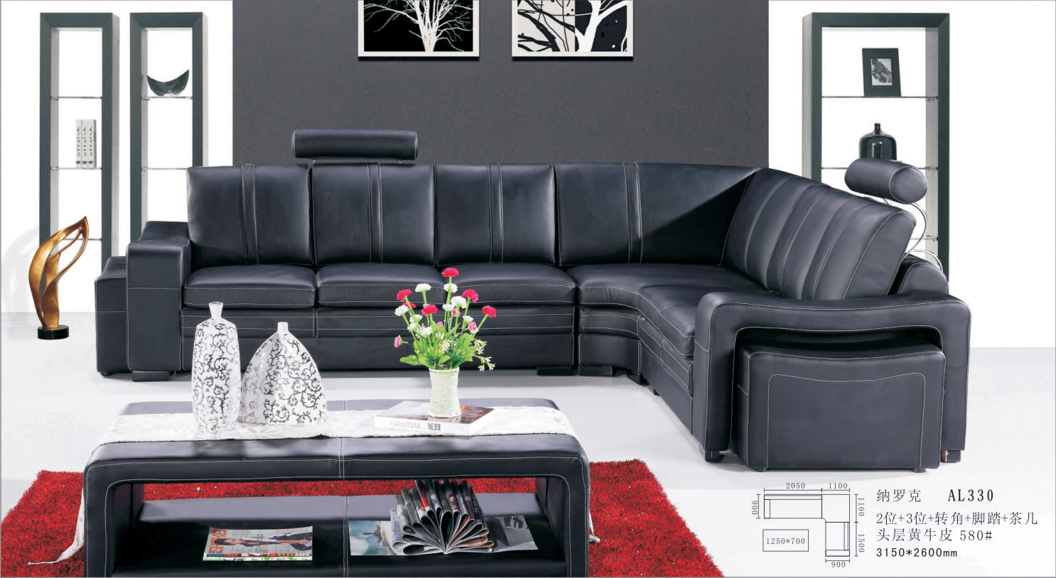 真皮沙发 现代休闲沙发 中小户型客厅家具 厂家直销特价