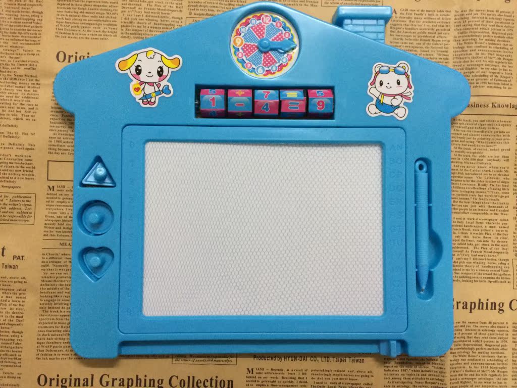 【晶晶TK908儿童写画板 塑料磁性画板儿童画