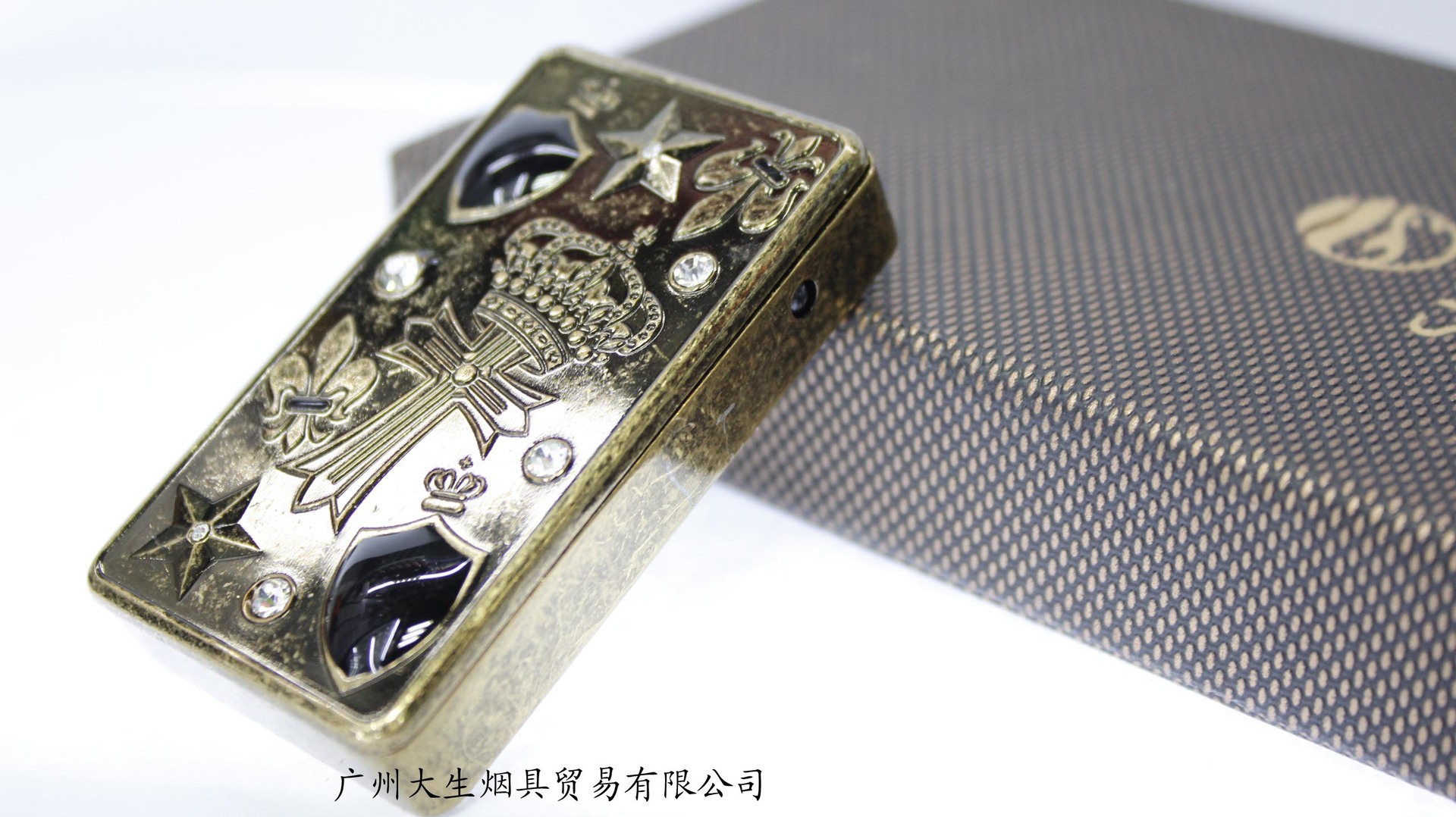 【新款电子点烟器 SY1289钻石人生金属USB充
