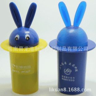 促销兔子牙签筒 塑料兔子牙签盒 动物牙签筒 卡通牙签筒