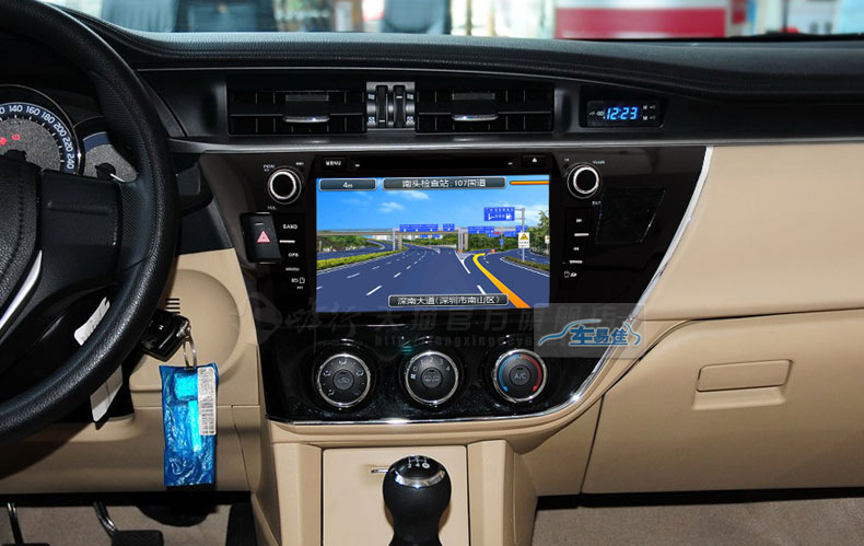 丰田2014款卡罗拉车载导航 安卓系统 9寸大屏 dvd导航仪一体机