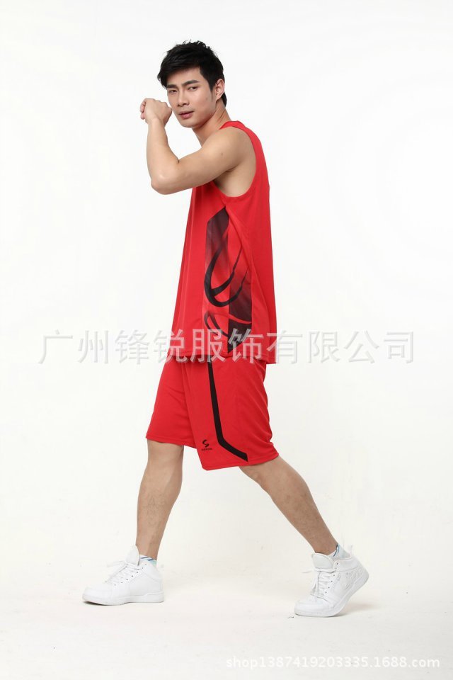 【爆款热卖 篮球服套装 可印号码中文 运动套装