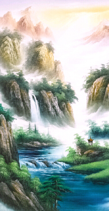 国画风景 国画山水 山水画 山水图 国画