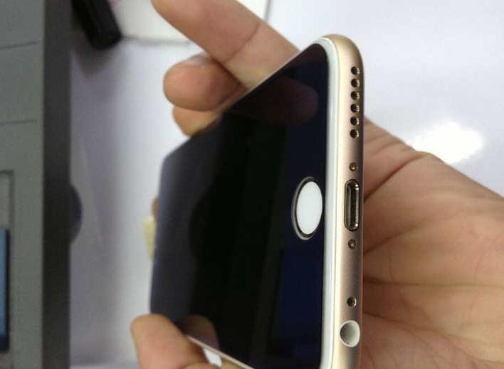 【iPhone6plus彩色电镀钢化膜 苹果6 5.5电镀钢