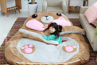 新款创意小熊卡通儿童塌塌米铺地睡垫 双人地铺睡垫懒人沙发睡垫