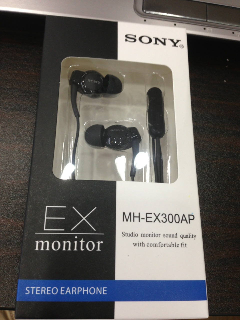 【索尼EX-300耳机 带盒子价格 手机线控耳机 