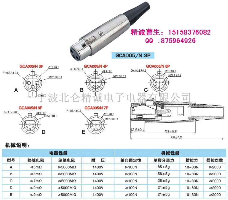 gca005/n 3p亮台卡,光面卡侬