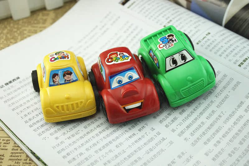 【1927儿童玩具 3个装小汽车玩具 卡通汽车模