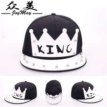 速卖通/ebay/敦煌/淘宝货源 水晶亚克力板king字母嘻哈帽zm-x016