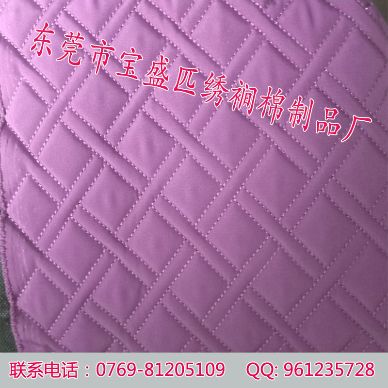 厂家专业承接各种花型 各种规格 裥棉 绗绣加工 价格实惠做工精细