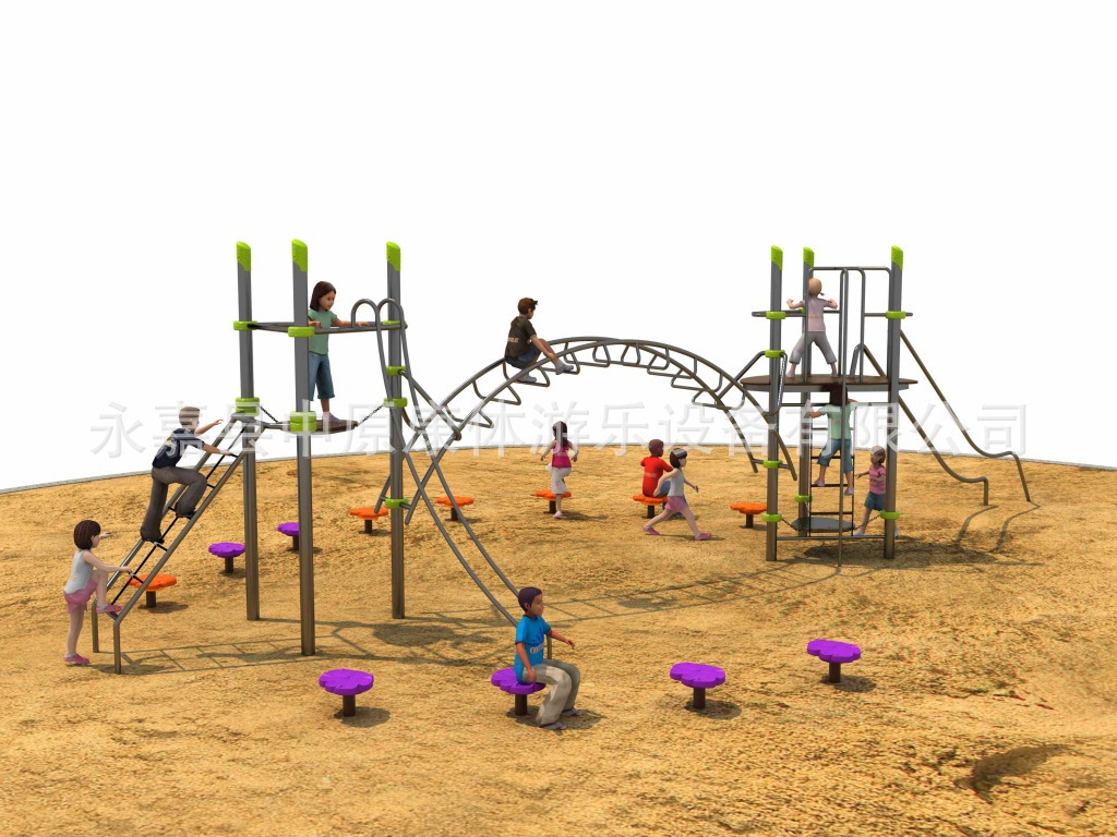 【厂家直销幼儿园户外体能训练攀爬组合玩具拓