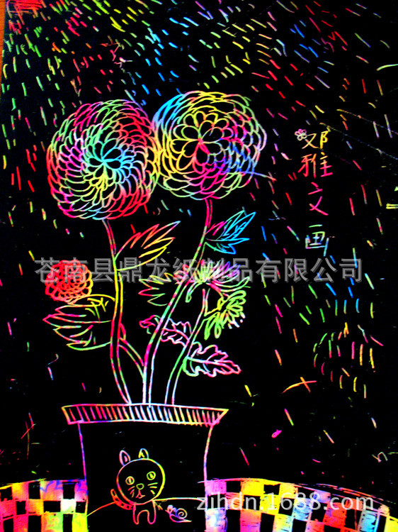 刮画纸 创意zakka美术用品 礼品城礼品 工艺厂  四,刮画纸是一种新颖