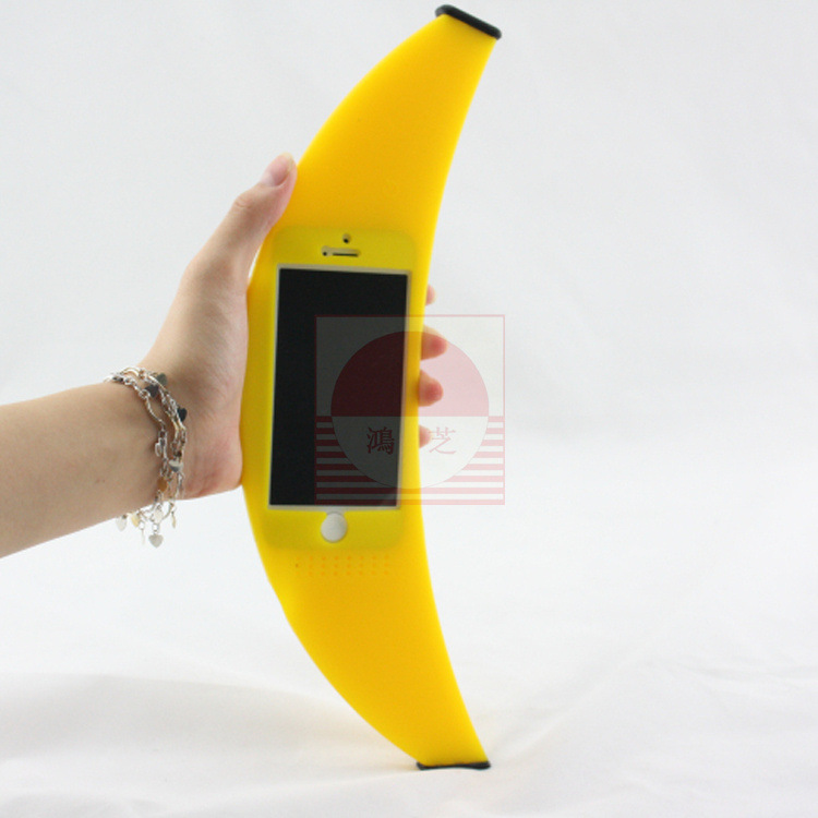 【仿真香蕉造型手机套 苹果iphone系列创意硅
