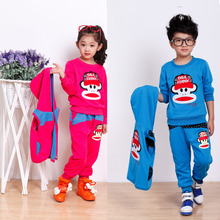 童装春款2014童套装三件套 韩版新款男童春装中大儿童女童外套