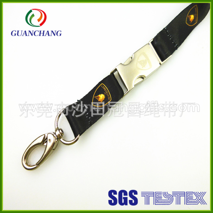 【东莞天花v天花转印厂家挂绳板材胸牌挂绳直销铝涤纶织带图片