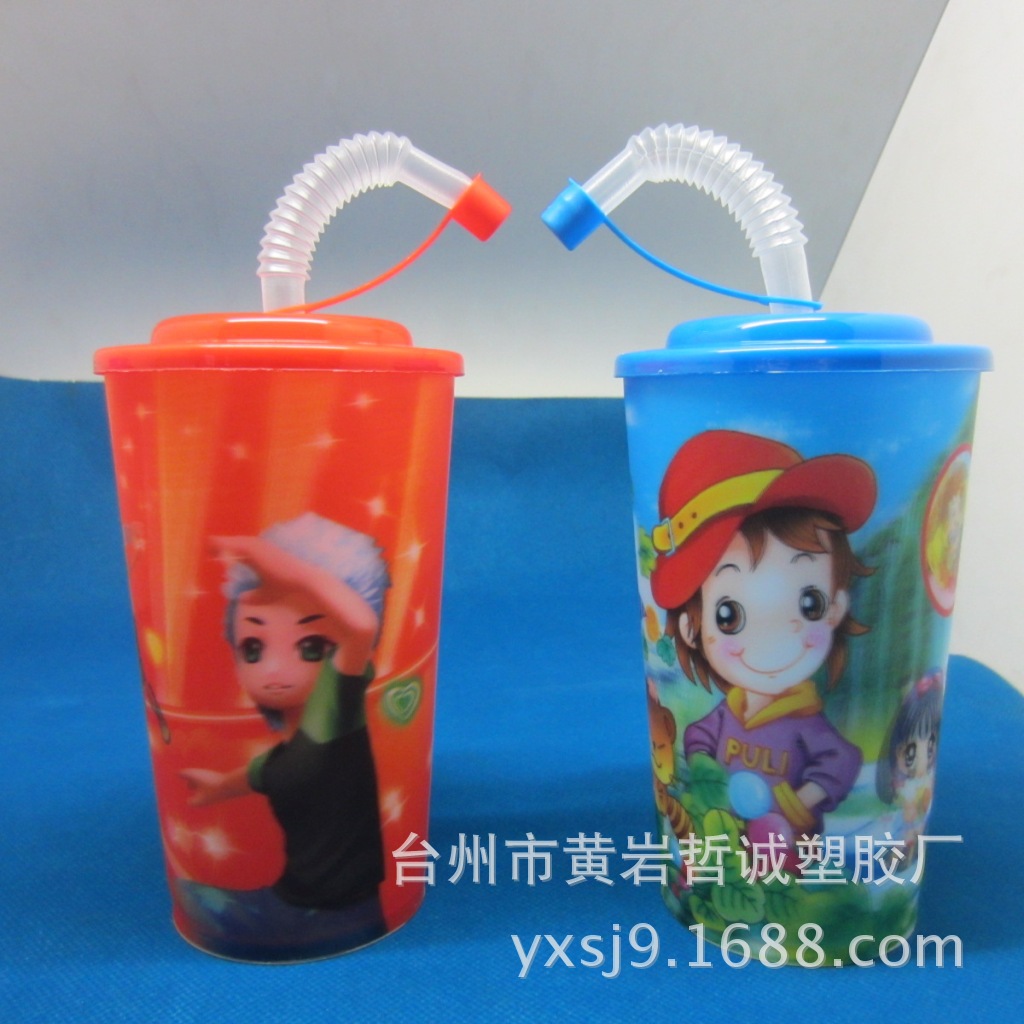 【台州厂家直销 带手柄儿童漱口杯 喝水杯 3D