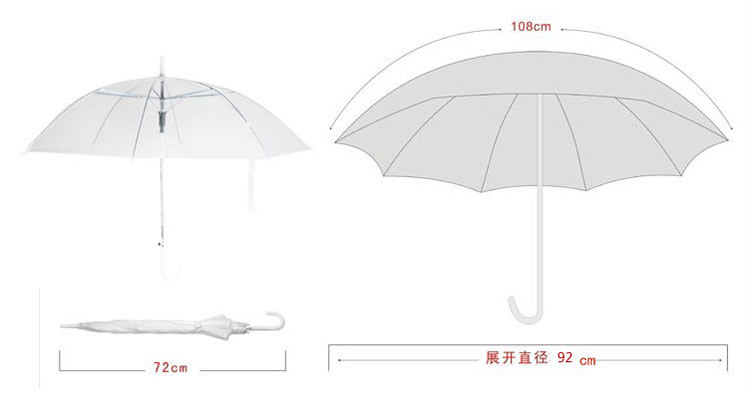 厂家直销 韩版透明创意西瓜雨伞 环保卡通遮阳雨伞 西瓜伞批发