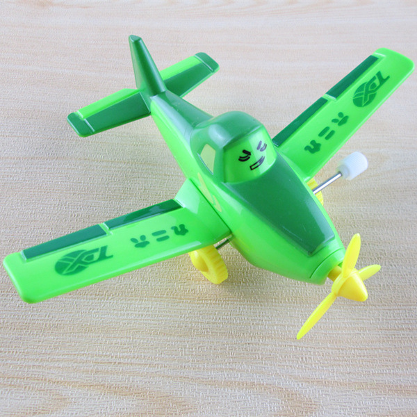 【新款上链发条飞机 旋转螺旋桨 发条益智玩具