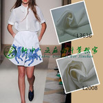 2014新申厂家直销高端时尚大气的纯亚麻女装印花布