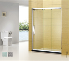 Phòng tắm cửa trượt không chuẩn p-1001 phòng tắm kính cường lực inox 304 Phòng tắm tùy chỉnh