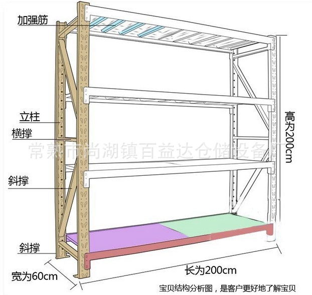 四川货架仓储 轻型货架 横梁型轻型货架批发零售