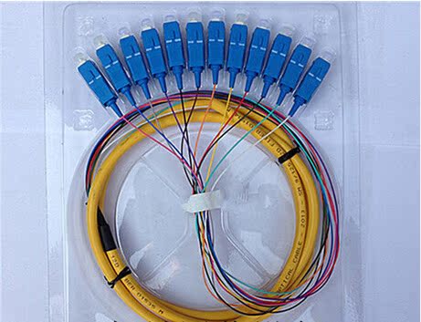 特价 全新12芯sc束状尾纤 尾纤跳线 光纤尾纤 12芯单头尾纤