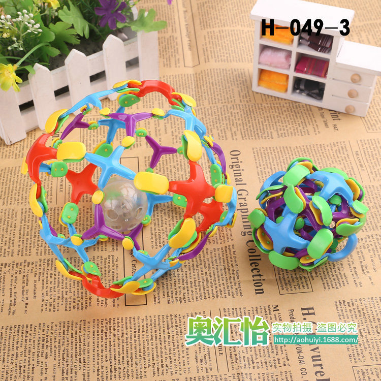 【彩色创意塑料魔术伸缩球 变形球 儿童益智玩