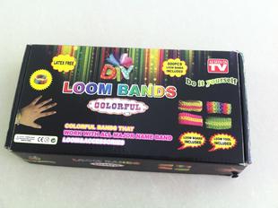 diy彩虹橡皮筋编织器 loom bands套装 时尚编织手链