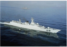 Tàu chiến thổi kèn lắp ráp mô hình tàu 80709 1/350 Hải quân Trung Quốc 168 Số Quảng Châu có thể được phát hành thay mặt Mô hình hải lý