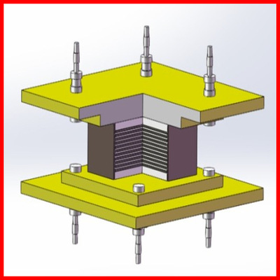 厂家直销 高阻尼抗震减震支座 三维铅芯橡胶隔震支座