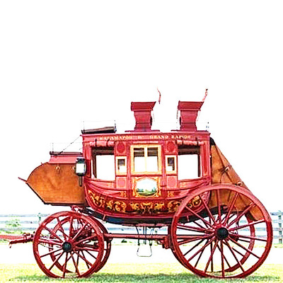 欧纳伯加重型豪华款欧式马车 17世纪欧洲长途客运马车