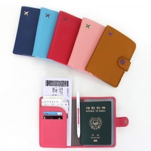 外贸韩版潮流时尚男生 女士防消磁短款护照夹 护照套 一件代发