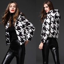 Áo khoác nữ 2019 mới mùa đông thương hiệu châu Âu và Mỹ áo khoác cỡ lớn ngắn phần nhẹ xuống áo khoác nữ Áo khoác nữ