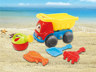 热销 夏季沙滩玩具沙滩工程车 过家家玩具 网袋桶装玩沙工具789-2