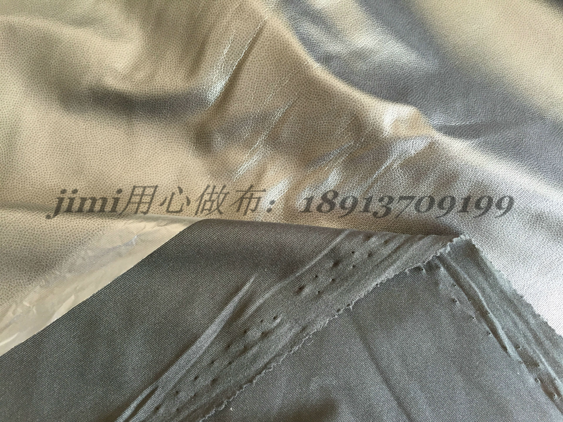 棉衣面料30d针织纬编布 覆膜 高弹 细腻 温暖 防风 防雨 透气