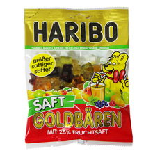 批发德国原装进口 haribo 哈瑞宝 小熊软质水果味软糖 qq糖175g