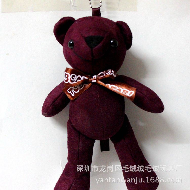现货韩国暴力熊挂件 泰迪小熊挂件 女生包包挂件小熊厂家批发直销