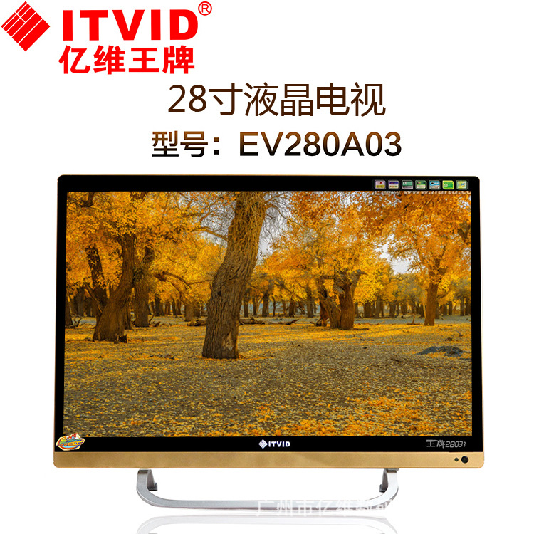 亿维王牌酒店电视,金色,ev280a03,28寸液晶电视机