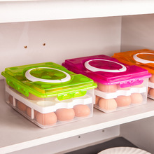 Di động tế bào trứng tăng gấp đôi hộp lưu trữ 24 nhà ở hộp tủ lạnh crisper carton trứng tươi Hộp lưu trữ