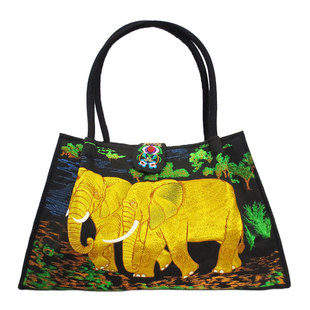 热卖民族风包包 泰国风情大象单肩手提两用女包  厂家促销
