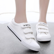 Mùa xuân 2018 mới thấp giúp Velcro giày nữ bằng phẳng giày vải sinh viên nữ Giày thể thao lười Hàn Quốc Giày vải nữ
