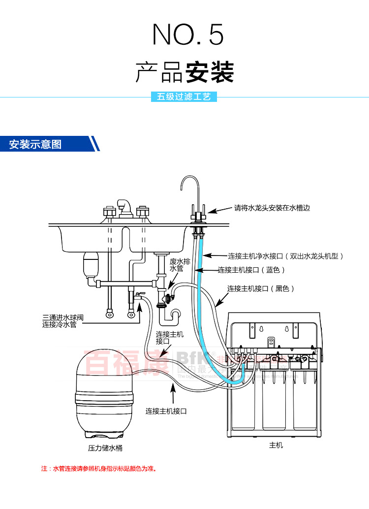 家用净水器海尔款纯水机反渗透ro纯水机50g家用纯水机厂家