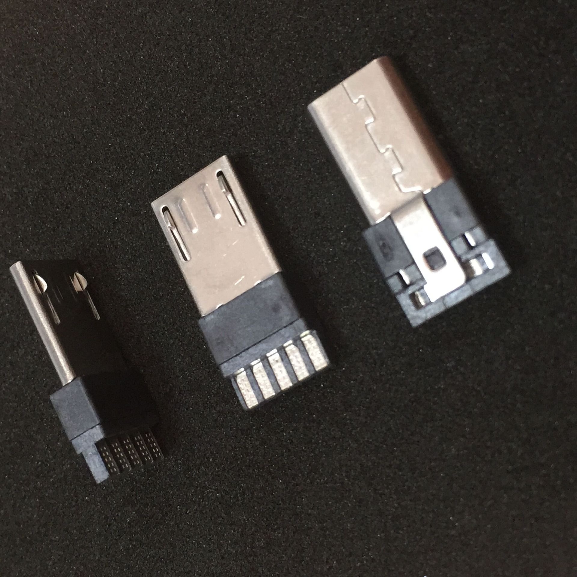 迈克5p插头micro usb3.0公头micro usb公头前五后五加长外露9.0mm
