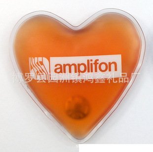 heart shape reusable heat pack, liquid hand warmer