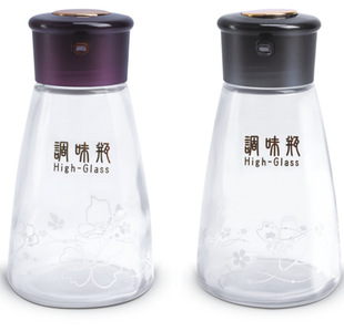 调味瓶 玻璃调味罐 定量玻璃油壶健康防漏方便安全厨房创意用品
