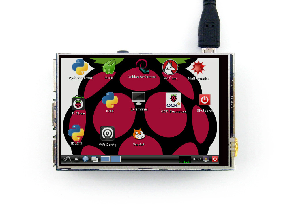 Raspberry Pi 3.5寸树莓派2代B型\/B+ LCD液晶