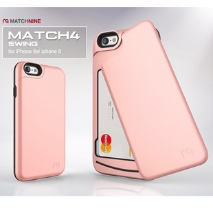 韩国正品MATCHNINE苹果6s iPhone6s plus插卡双层硅胶保护套
