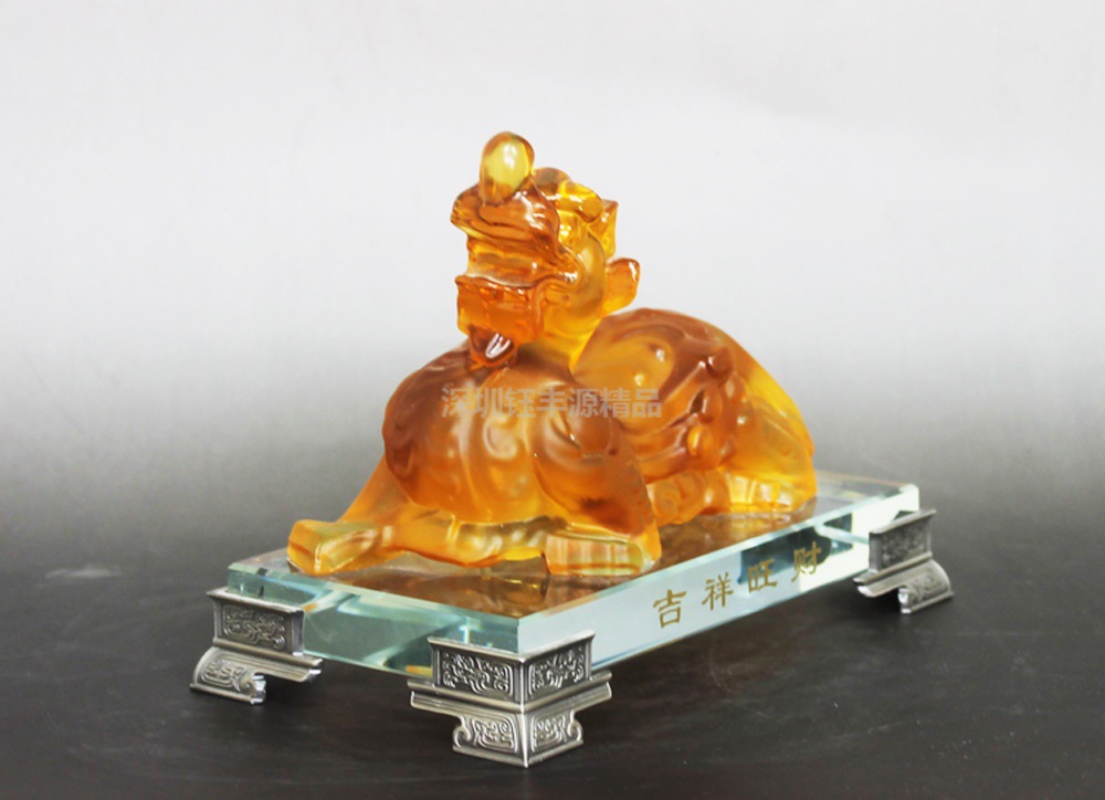 开业送吉祥招财礼品,搬家送平安辟邪摆件,成对辟邪银行金融礼品