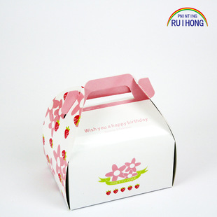 小蛋糕包装盒切块蛋糕盒子手提慕斯盒新品西点盒慕斯盒烘焙包装
